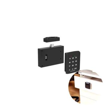 Imagem de Fechadura Digital 1701 Para Moveis Com Senha - Soprano, Preta