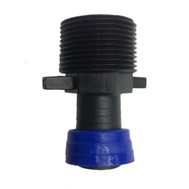 Imagem de Kit 2  Conector de fita gotejadora p irrigação 3/4 com rosca - Implebr