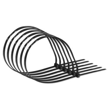 Imagem de Abraçadeira Nylon 200mm X 2,5mm Preto 100 Unidades - Force Line