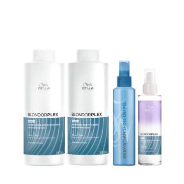 Imagem de Wella BlondorPlex Care Line Sh 1000ml + Cond 1000ml + Leave-in 145ml +
