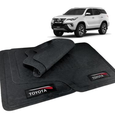 Imagem de Jogo de Tapete Hilux Sw4 2016 a 2019 Borracha Com Logo - Toyota