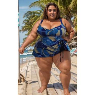 Imagem de Maio Batinha Vestidinho Big Plus Size Bojo Removivel Do TAM 46 ao 64 -