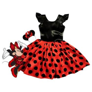 Imagem de Conjunto Infantil Fantasia Menina Vermelho Festa Tam 1 ao 14 - anjo da