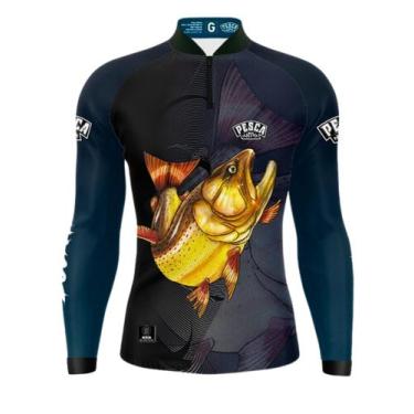Imagem de Camisa Camiseta Blusa De Pesca Plus Size Vários Modelos G2 e G3 com Pr
