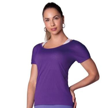 Imagem de Camiseta Selene Dry 20860.002 - Roxo, Violeta escuro, M
