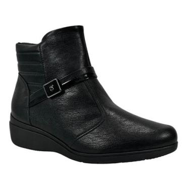 Imagem de Bota Piccadilly Beth Maxi Anabela 117136 Preta, Preto, 36