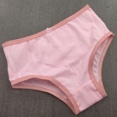 Imagem de Calcinha Infantil em Algodão Cor:Viés Romance/Rosa BebêTamanho:M - Ter