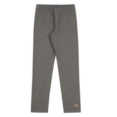 Imagem de Calça legging infantil cotton longa 10 à 16 anos - mescla - Kamylus, 1