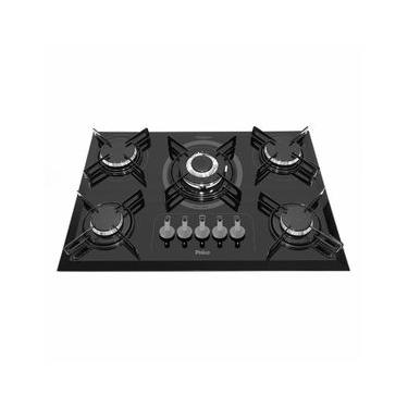 Imagem de Cooktop a Gás Philco PCT05TC 5 Bocas Vidro Temperado Tripla Chama Preto Bivolt