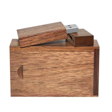 Imagem de Pen drive USB EASTBULL 64 GB em madeira de nogueira USB 2.0