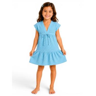 Imagem de Saída De Praia Infantil Tijolinho/ Com Regulagem Moda Verão - Corpo do