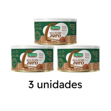 Imagem de Doce De Leite Premium Viçosa Zero Açúcar Zero Lactsose Lata 400 Gramas