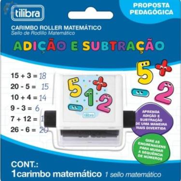 Imagem de Carimbo Roller Matematico Adicao e Subtracao - Tilibra