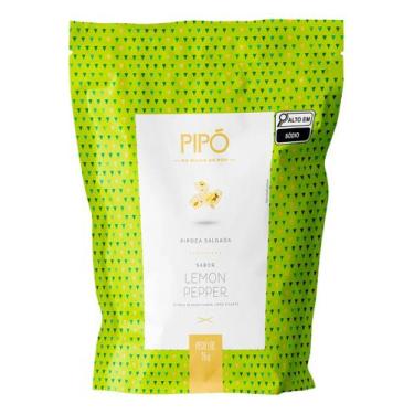 Imagem de Pipoca Gourmet Salgada Sache Sabor Lemon Pepper 35g Lanche Crocante Li
