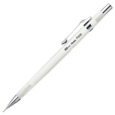 Imagem de Lapiseira 0.5mm P205 Sharp Clena Branca Transparente - Pentel