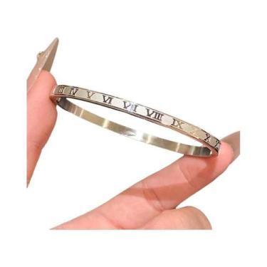 Imagem de Conjunto De Pulseiras Empilháveis De Aço Inoxidável Com Zircônia Brilh