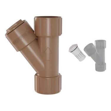 Imagem de Filtro Y Soldável Tubulação PVC 32mm Marrom Estrela