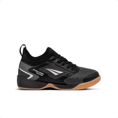 Imagem de Chuteira Penalty Futsal Evolution Player Locker, Preto, Branco, 35