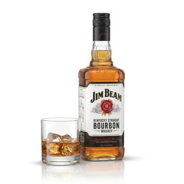 Imagem de Whisky Jim Beam White 1 Litro Kentucky Straight Bourbon 40% ABV Puro o