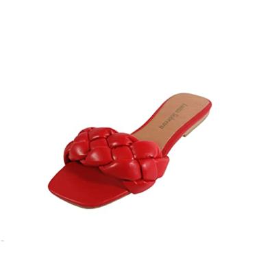 Imagem de Rasteira Luiza Sobreira Trançada Vermelha Mod. 2097