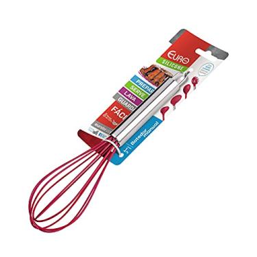 Imagem de Euro Home - Batedor Fuet Manual de Silicone com Cabo Inox - SIL2430-VM