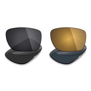 Imagem de Mryok 2 pares de lentes polarizadas de substituição para óculos de sol Oakley Turbine – opções