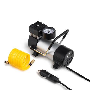 Imagem de Compressor de Ar Automotivo 12V Vazão 20L/min Pressão de 100Psi com 3 Bicos Preto Multilaser - AU616