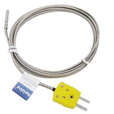 Imagem de Twidec 2M Com Plugue De Aço Inoxidável Tipo K Sondas De Sensor Cabeça De Metal Para Sensor De Termopar (Faixa De Temperatura: 0~600°C) Mt-6340-C 4X30Mm 4X30Mm Com Plugue