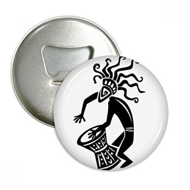 Imagem de Antigo Egito Abstrato Padrão Arte Decorativa Abridor de Garrafas Imã de Geladeira Emblema Multifuncional