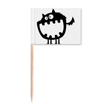 Imagem de Universo e alienígena Big Mouth Monster Toothpick Flags Marker Topper Party Decoration