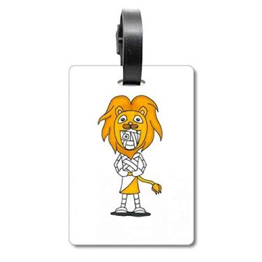 Imagem de Egito múmia Hórus chapéu de leão bolsa etiqueta bagagem cartão pendurado etiqueta, Multicolorido.