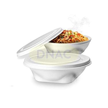 Imagem de DNAC 100 Quentinhas N°8 Marmita De Isopor Com Tampa Embalagens Para Marmitex 750ml - Copobras