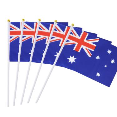 Imagem de Bandeira australiana com a bandeira da Austrália, bandeira australiana, mini bandeira, pacote com 50 bandeiras de bandeiras de países nacionais, artigos de decoração de festa para paradas, copa mundial, eventos esportivos, festival internacional