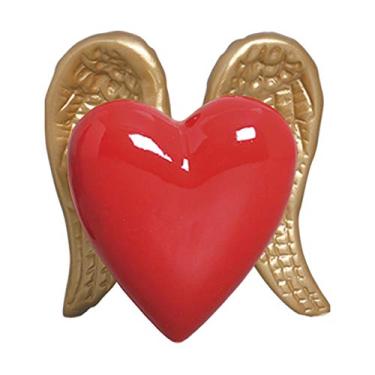Imagem de Coração Com Asas Ceramicas Pegorin Pimenta