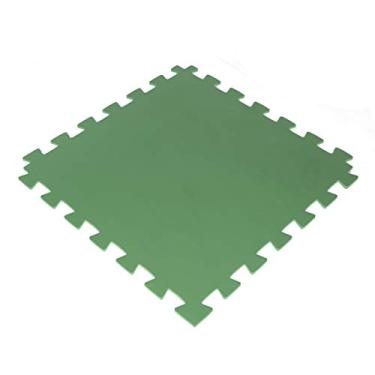 Imagem de Tatame Tapete EVA Loja da Maria 100x100x2cm 20mm Verde Bandeira