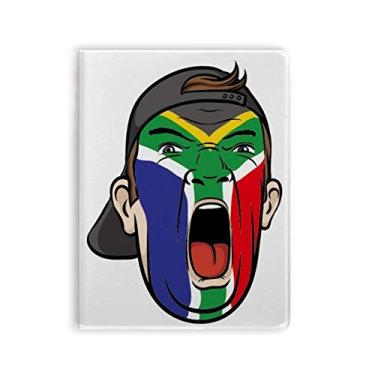 Imagem de Diário de capa macia com a bandeira da África do Sul