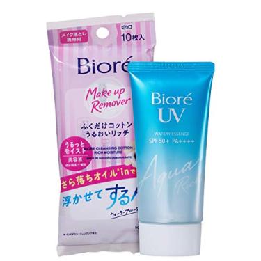Imagem de Kit Bioré Aqua Rich FPS 50 + Make Up Remover (2 Produtos)