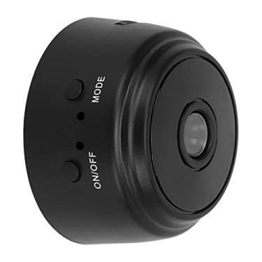 Imagem de Estink Mini câmera A9 Home, câmera HD sem fio 1080p, câmera interna e externa para filhotes de cachorro com capa traseira magnética, suporta conexão Wi-Fi para quintal de escritório doméstico (preto)