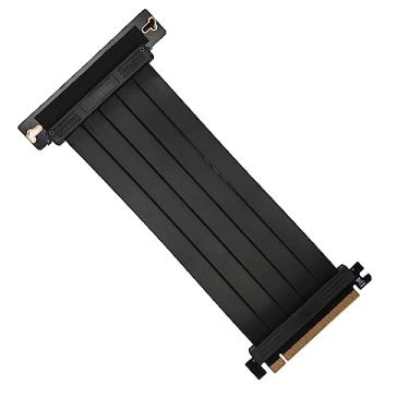 Imagem de Cabo de Extensão GPU, 90 Graus PCIE 3.0 16x Riser Cabo Flexível para RX VEGA 56 RX VEGA 64 para RTX2060 RTX2070