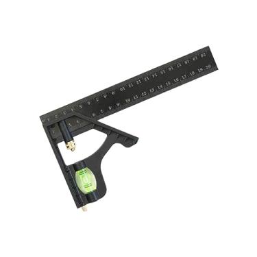 Imagem de Generic Transferidor quadrado ajustável para carpinteiros régua paralela instrumento de nivelamento profissional direito transferidor quadrado para, 20cm