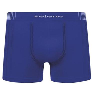 Imagem de Cueca Boxer Selene Sem Costura Masculina - Azul