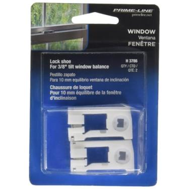 Imagem de Prime-Line Products H 3786 sapato com trava de pivô para janela inclinada, 9,5 mm, pacote com 2
