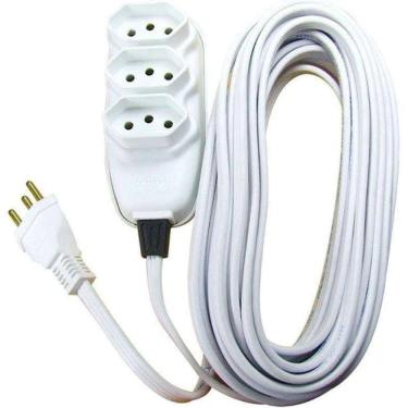 Imagem de Extensao Eletrica De 3mt Com 3 Tom Br - Ilumi