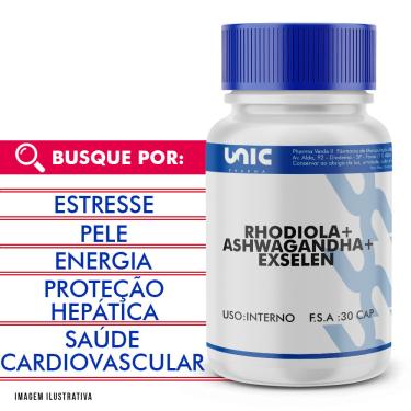 Imagem de Rhodiola + Ashwagandha + Exselen 30 Doses