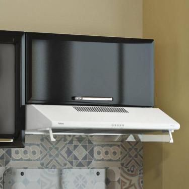 Imagem de Armário Aéreo em Aço Horizontal 1 Porta Basculante IPH-80 Tarsila Itatiaia Preto/Branco