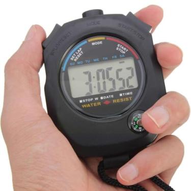 Imagem de Cronômetro Digital Esportivo De Mão Bússola Tempo Medir cronometrar
