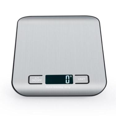 Imagem de Balança Digital 5Kg Portátil Em Inox Para Cozinha - Krillmall