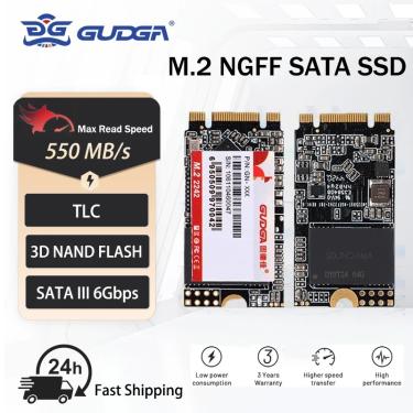 Imagem de GUDGA-Unidades de estado sólido internas  SSD M2  64GB  128GB  M.2 NGFF 2242  256GB  512GB  SATA3