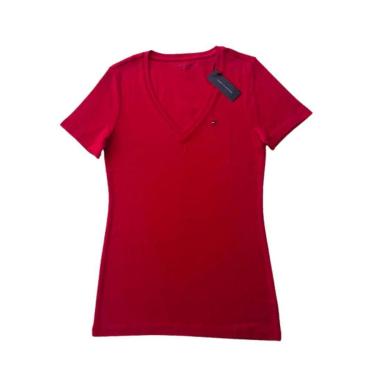 Imagem de Camiseta Vermelha Tommy Hilfiger Feminina-Feminino