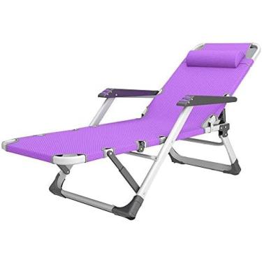 Imagem de Espreguiçadeiras de pátio Espreguiçadeira dobrável para exterior, gramado, pátio, praia, banho de sol, deck, cadeira de gravidade zero ao ar livre Cadeira reclinável de acampamento resistent